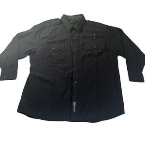 5.11 Tactical Shirt Men's XL Black Button Up Uniform Workwear‎ Goth Utility READ